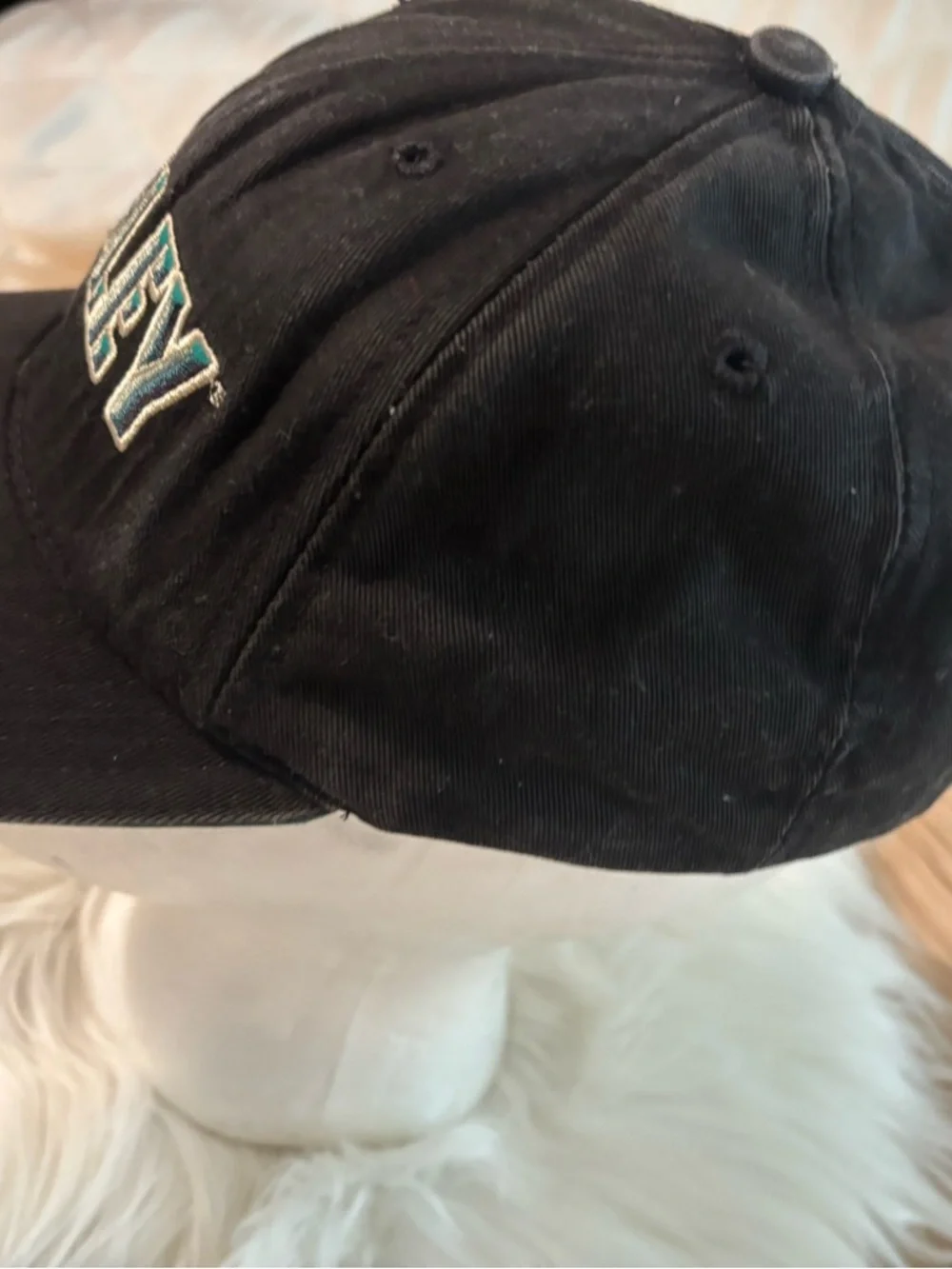 Harley-Davidson Black Cap with Teal and White Embroidery